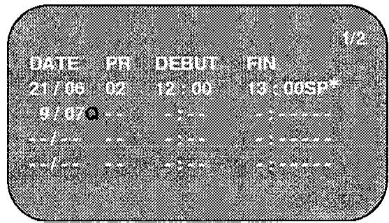 SHARP VC-MH761GM - PROGRAMMATION D'UN ENREGISTREMENT - 3