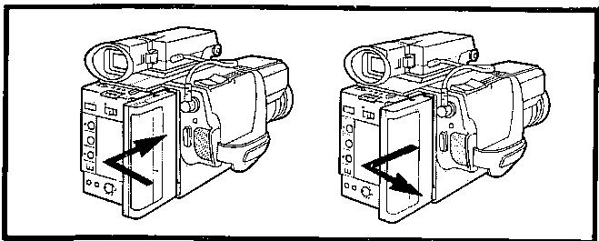 SHARP VL-C73SA - Pour fixer le bloc-batterie - 1
