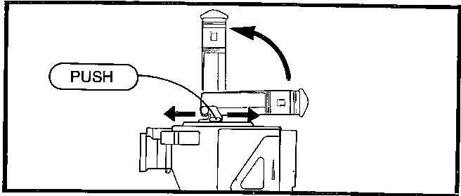 SHARP VL-C73SA - Réglage de la position du viseur - 1