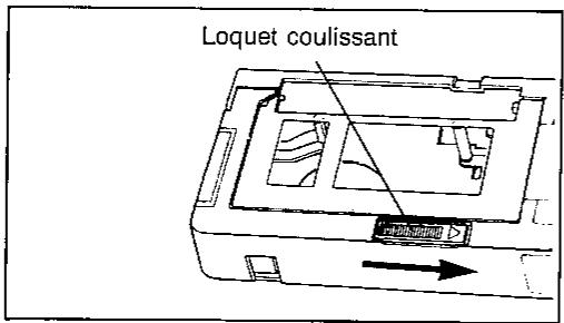 SHARP VL-C73SA - Mise en place d'une cassette vidéo compacte dans l'adaptateur de cassette - 1