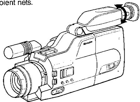 SHARP VL-C8000S - Réglage de l'oculaire - 1