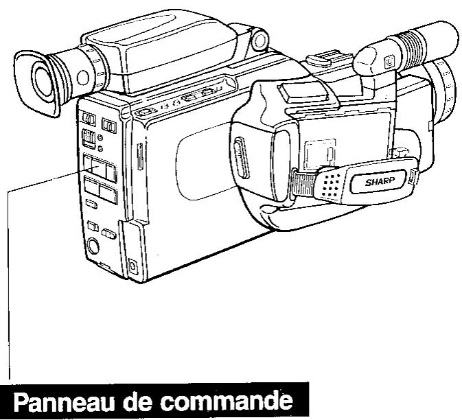 SHARP VL-C8000S - Commande du retardateur et témoin de prise de vues - 1