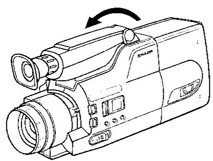 SHARP VL-C8000S - Réglage de la position du viseur électronique - 2
