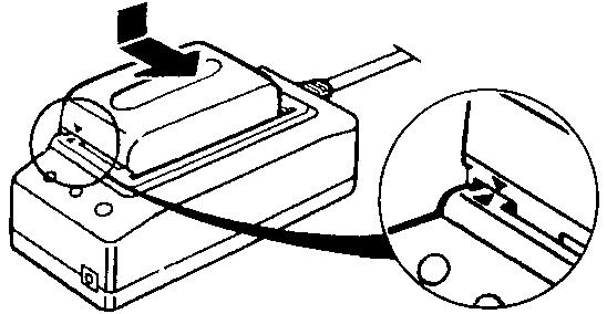 SHARP VL-E40S - CHARGEMENT DE LA BATTERIE D'ALIMENTATION - 1