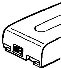 SHARP VL-E40S - Comment utiliser le repère de la batterie d'alimentation - 1