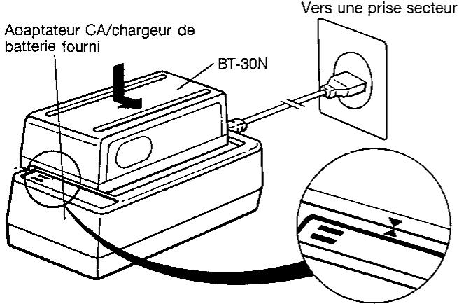 SHARP VL-SX80 - Charge de la batterie - 1