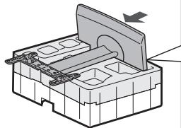 SHARP AN-52 - Assembling the Table Stand by Using the Packing Material - 5