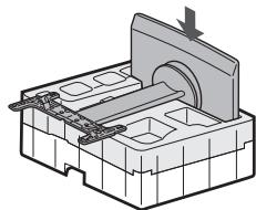 SHARP AN-52 - Assembling the Table Stand by Using the Packing Material - 4