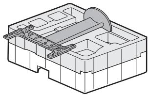 SHARP AN-52 - Assembling the Table Stand by Using the Packing Material - 3