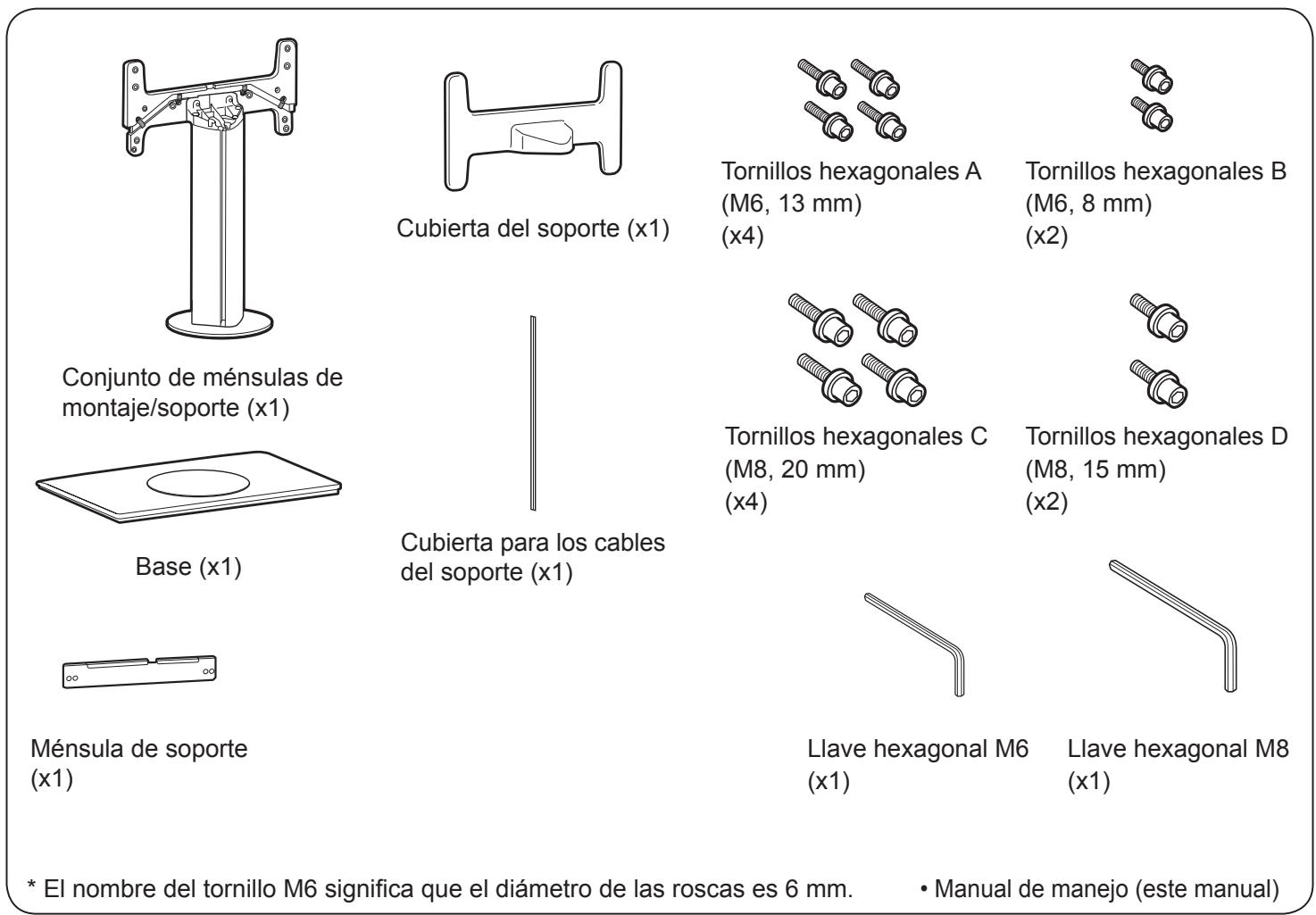 SHARP AN-52 - No desmonte ni modifie el soporte de mesa. - 2