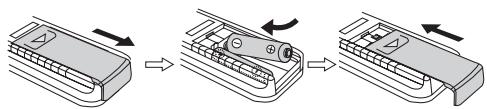 SHARP XL-MP15H - ■ Mise en place des piles - 1