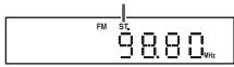 SHARP XL-MP15H - Pour recevoir une émission en FM stéréo : - 1