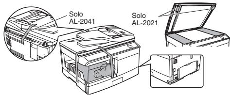 SHARP AL-2041 - PREPARAZIONE DELL'UNITÀ PER L'INSTALLAZIONE - 3