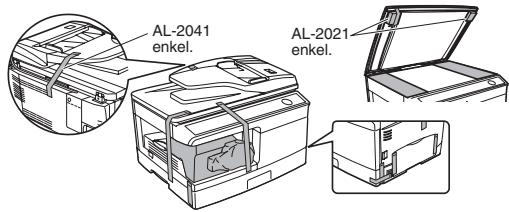 SHARP AL-2041 - HET TOESTEL VOORBEREIDEN VOOR DE INSTALLATIE - 9
