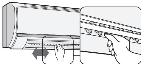 SHARP AY-XPC9JR - DIRECTION HORIZONTALE DU DEBIT D'AIR - 1