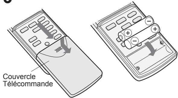 SHARP AY-XPC9JR - INSERER LES BATTERIES - 1