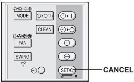 SHARP AY-XPC9JR - TO CANCEL TIMER MODE - 1