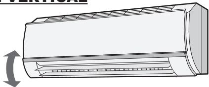 SHARP AY-XPC9JR - DIRECCION DE LA CORRIENTE DE AIRE VERTICAL - 1