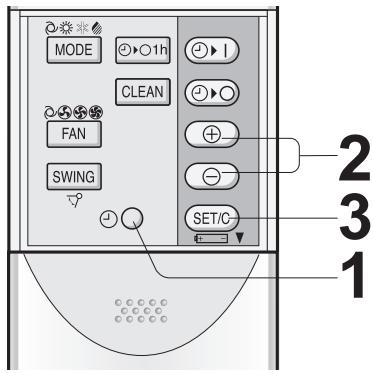 SHARP AY-XPC9JR - EINSTELLUNG DER AKTUEllen ZEIT - 1