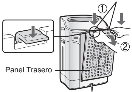 SHARP KC-860E - Retire el Panel Trasero. Suavamento haga presión en - 1