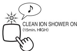 SHARP KC-860E - Premere il tasto CLEAN ION SHOWER sul display per selezionare questa modalità. - 1