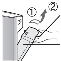 SHARP KC-860E - Rimuovere la tanica dell'acqua e la vaschetta di umidificazione. - 1
