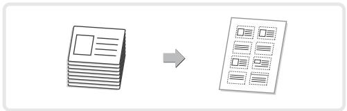 SHARP MX-C400 - Copie de plusieurs cartes de visite (Num. carte visite) - 1