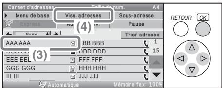 SHARP MX-C400 - Saisissez le numéro de télécopie de la première destination. - 6