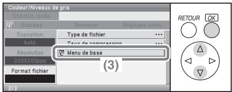 SHARP MX-C400 - Appuyez sur la touche [RETOUR]. - 3