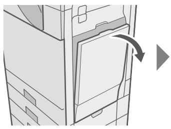 SHARP MX-C400 - Chargement du papier dans le plateau d'alimentation auxiliaire - 1