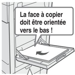 SHARP MX-C400 - Chargement du papier dans le plateau d'alimentation auxiliaire - 3