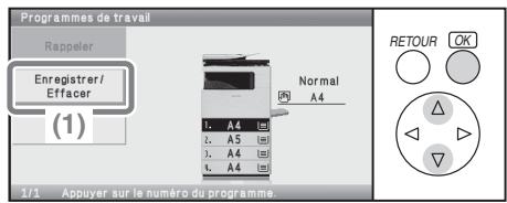 SHARP MX-C400 - Enregistrement d'un programme de travail - 2