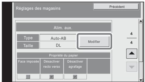 SHARP MX-C400 - Réglages des magasins. - 1
