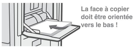 SHARP MX-C400 - REALISATION DE COPIES SUR DES PAPIERS SPECIAUX (Copie à partir du plateau d'alimentation auxiliaire) - 3