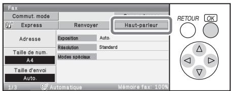 SHARP MX-C400 - Numérotation à l'aide du haut-parleur - 1