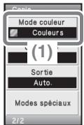 SHARP MX-C400 - Sélectionnez les réglages. - 1