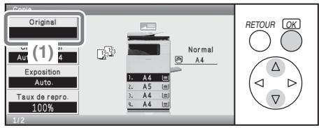 SHARP MX-C400 - Positionnez l'original. - 1