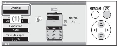 SHARP MX-C400 - Appuyez sur la touche [COPIE]. - 1