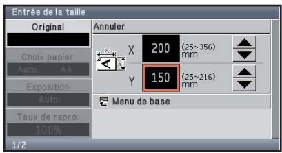 SHARP MX-C400 - Entrez le format de l'original. - 1