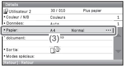 SHARP MX-C400 - Vérifiez les détails du travail. - 3