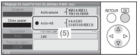 SHARP MX-C400 - Sélectionnez les réglages. - 3