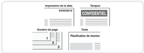 SHARP MX-C400 - Impression de la date ou d'un tampon sur les copies (Tampon) - 1