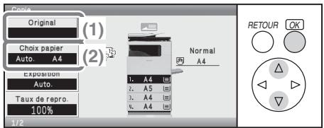 SHARP MX-C400 - Insérez le papier dans le plateau d'alimentation auxiliaire. - 1