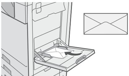 SHARP MX-C400 - Exemple : Chargement d'enveloppe - 2