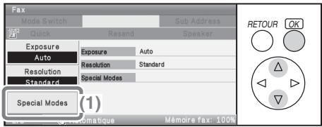 SHARP MX-C400 - Modes spéciaux - 1