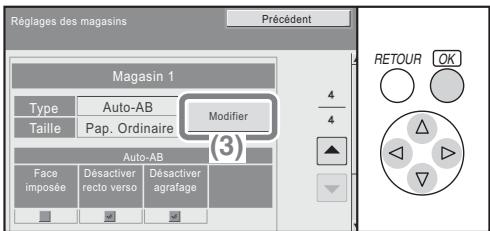 SHARP MX-C400 - Configurez les réglages du magasin. - 2