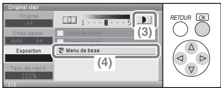 SHARP MX-C400 - Sélectionnez la touche [Original clair]. - 1