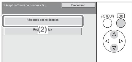 SHARP MX-C400 - Sélectionnez les réglages. - 1