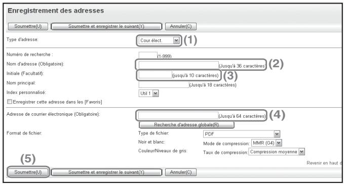 SHARP MX-C400 - Enregistrement des adresses - 1
