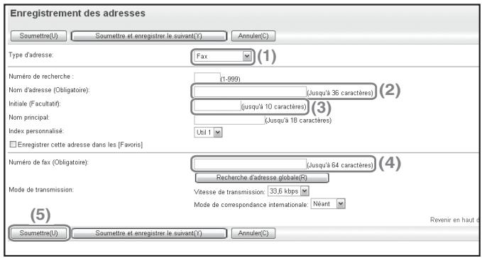 SHARP MX-C400 - Enregistrement des adresses - 1